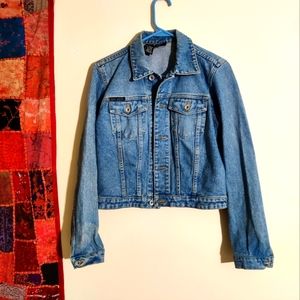 DKNY cropped denim jacket